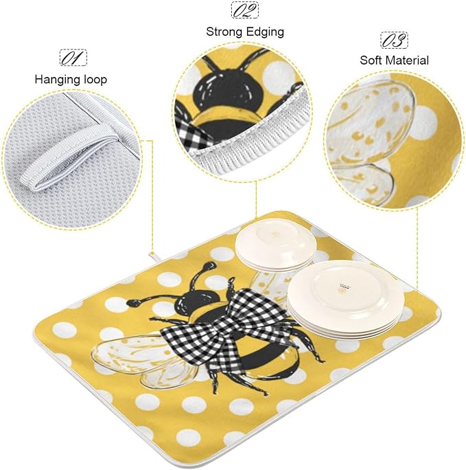 yellow polka dots