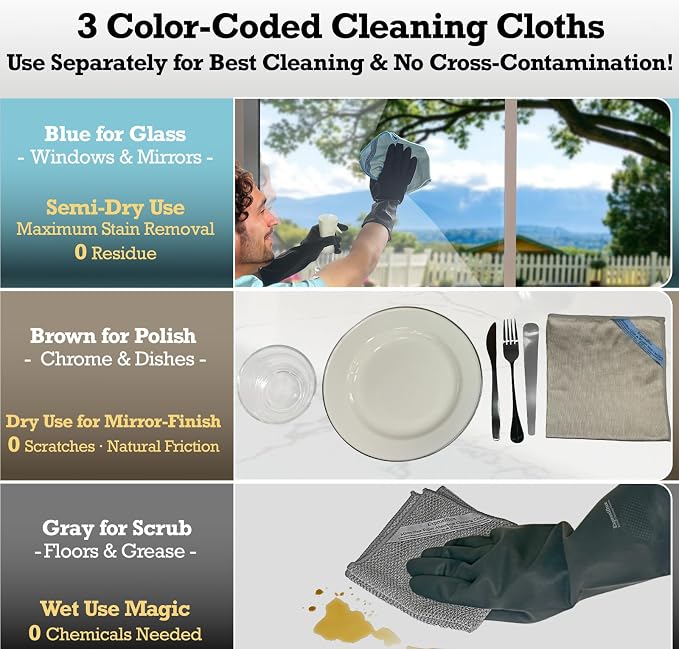 Blue, Brown, Gray