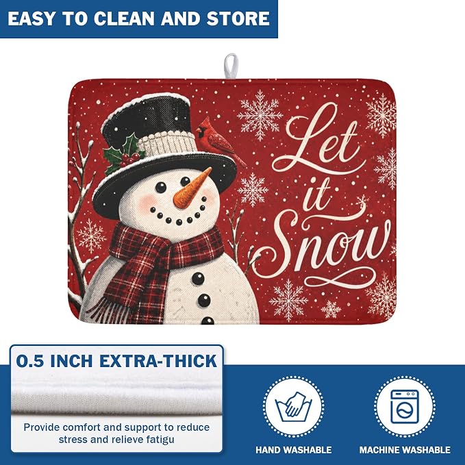 Christmas-snowman scarf
