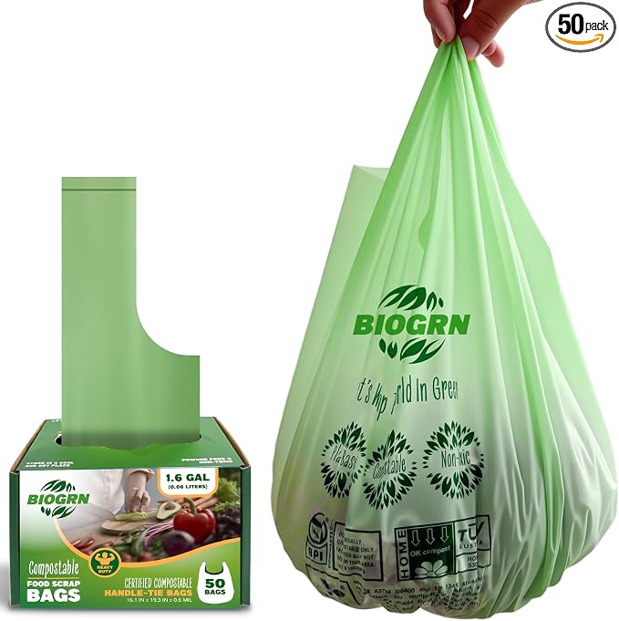 1.6 Gal, Handles Bags, 50 Count