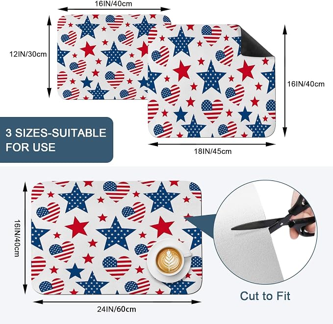 Blue, Red, White