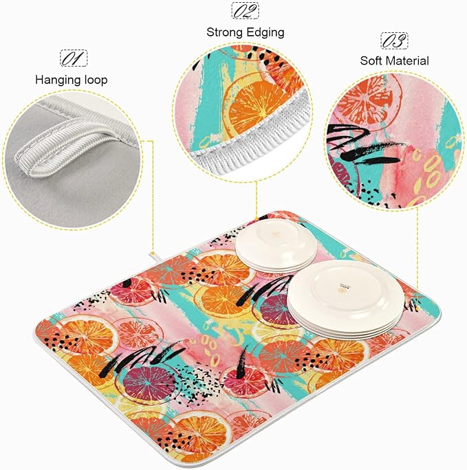 18 Colorful lemon and orange slices
