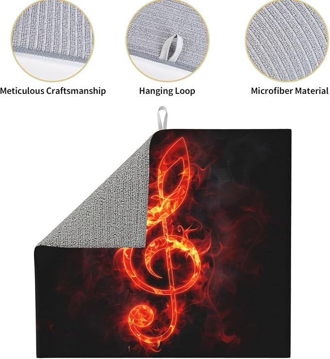 Flaming Music Note