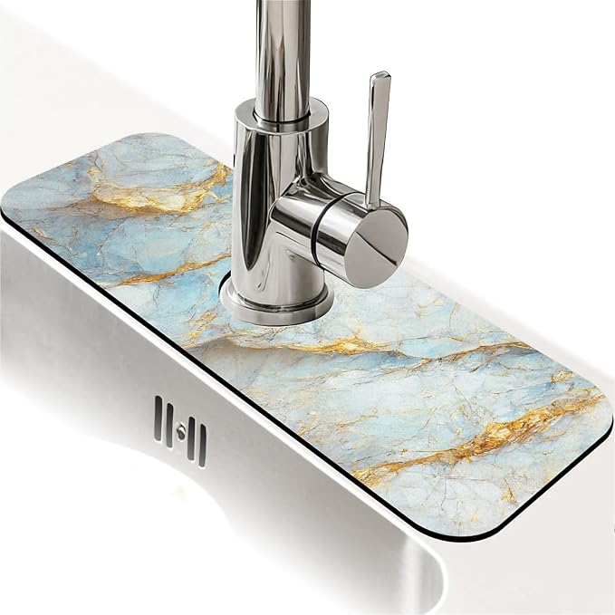 Blue, white and gold marble-1