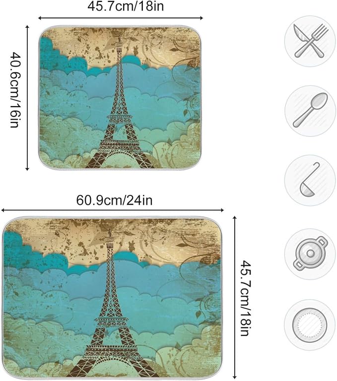 Eiffel Tower with Clouds