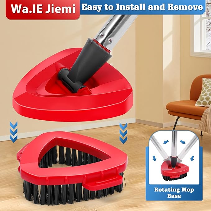 6 Blue Mop Heads+2 Brush+1 Base