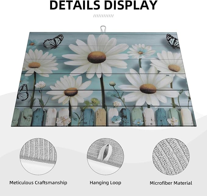 Daisy Flowers On Teal