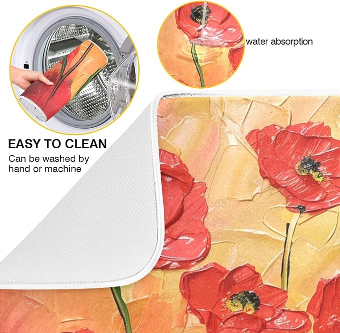 Floral Red Poppy