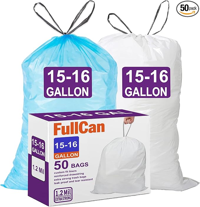 13-15-16 Gallon Blue & White