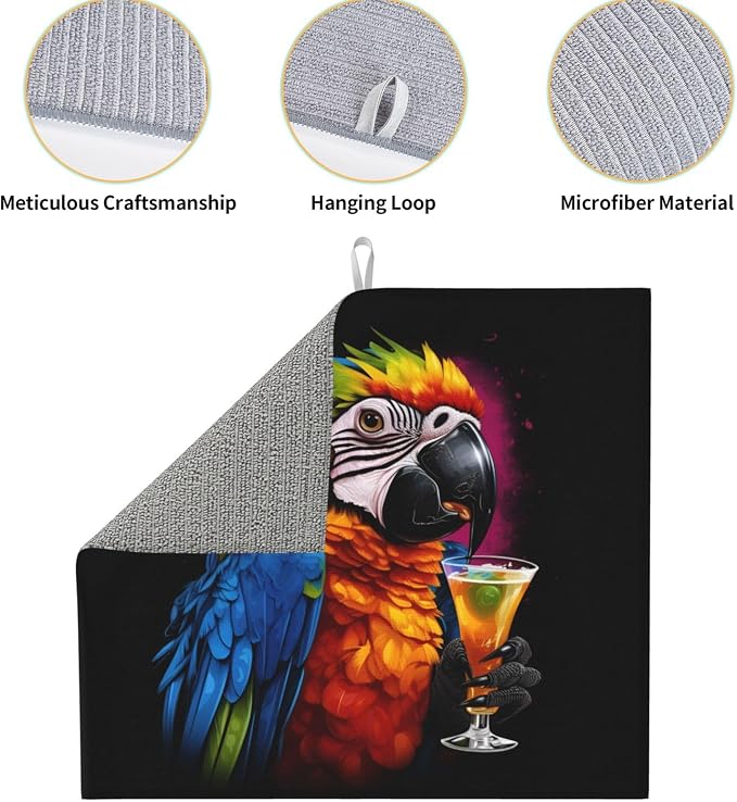 Tropical Colorful Parrot Cocktail