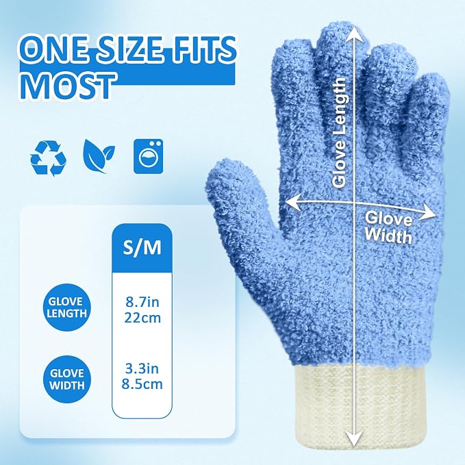 Blue Mitten + Gloves