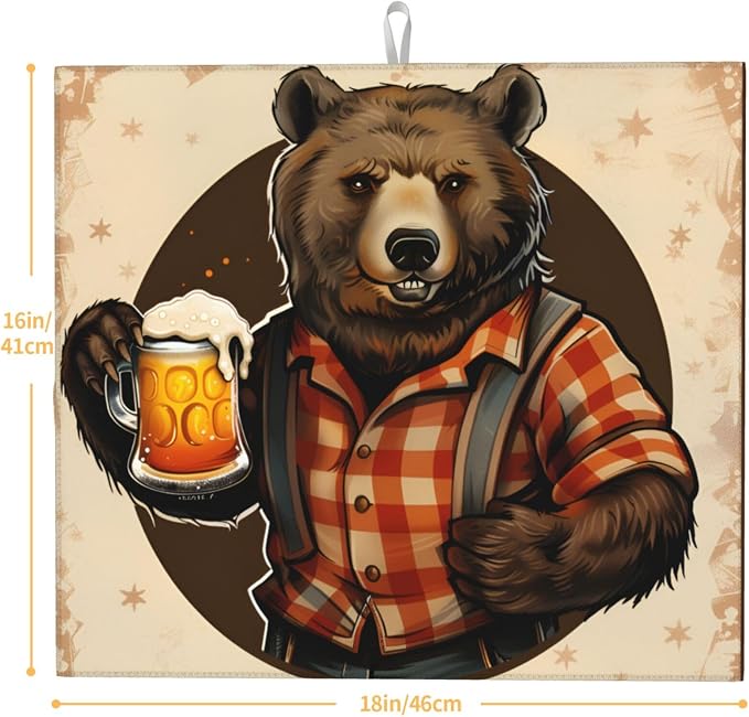 Vintage Beer Bear Brown
