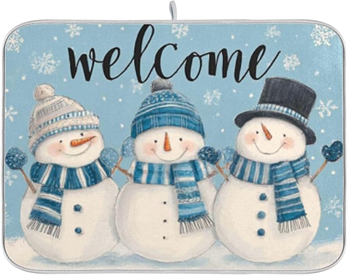 three snowmen winter