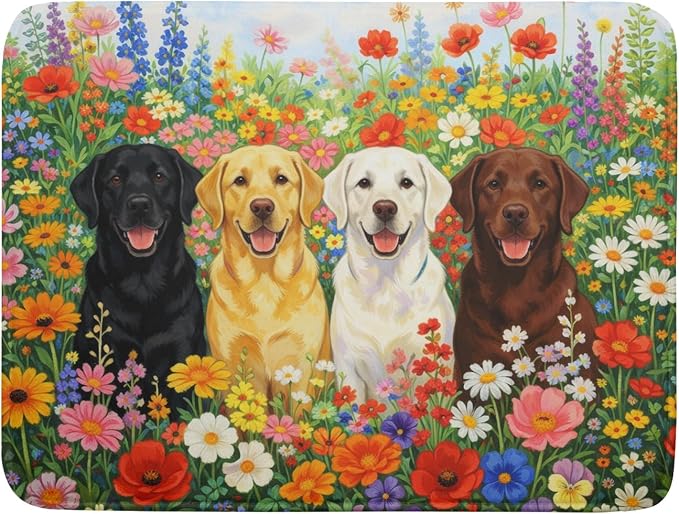 Flower Dog Colorful