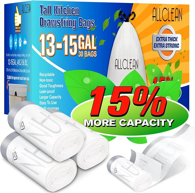 15 Gallon White (30 Count)