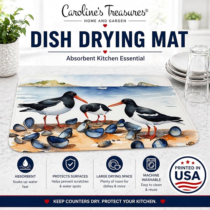 Oystercatchers Feeding 7521