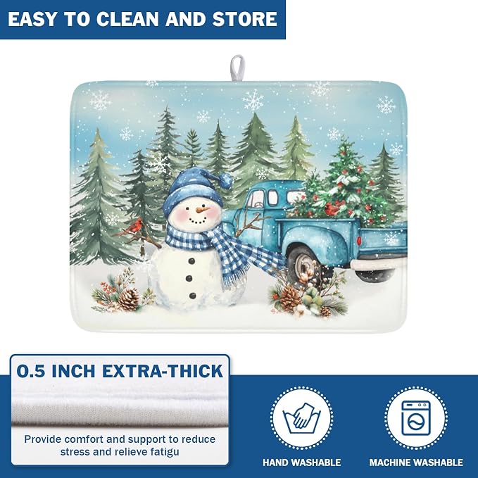 Blue Snowman Truck