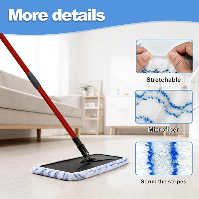 Blue & White Mop Pad Set