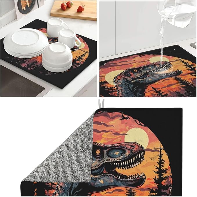 Sunset Forest Dual Moon Velociraptor