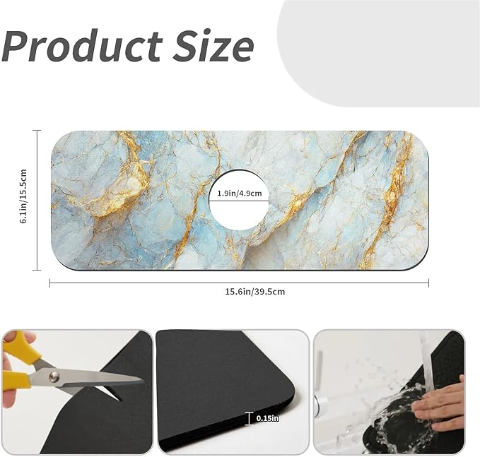 Blue, white and gold marble-1