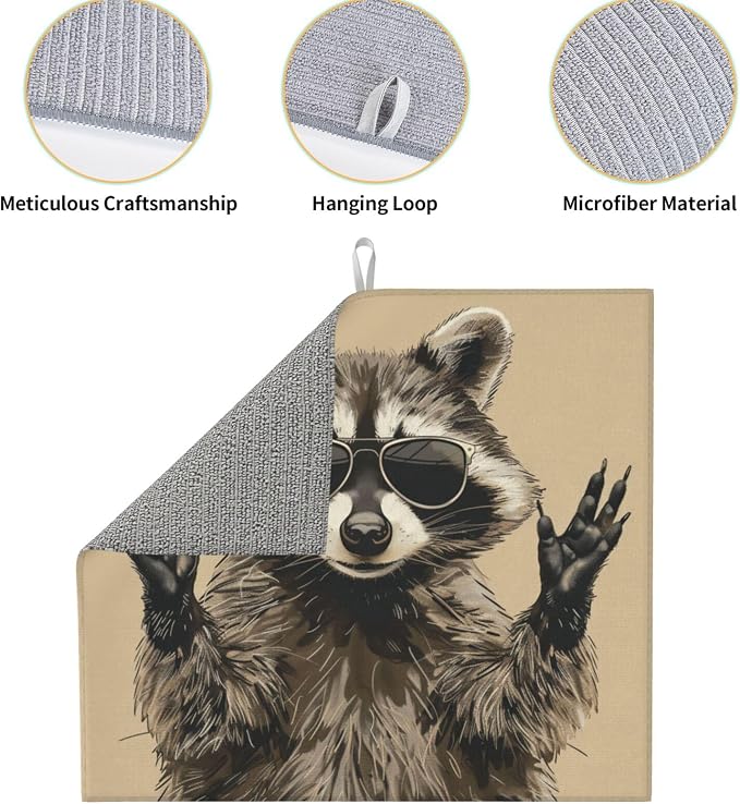 Black Sunglasses Cool Raccoon