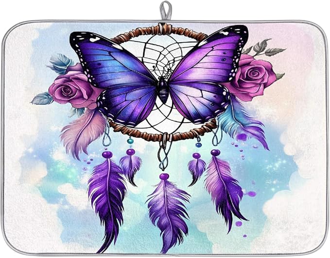 Purple Butterfly Dreamcatcher