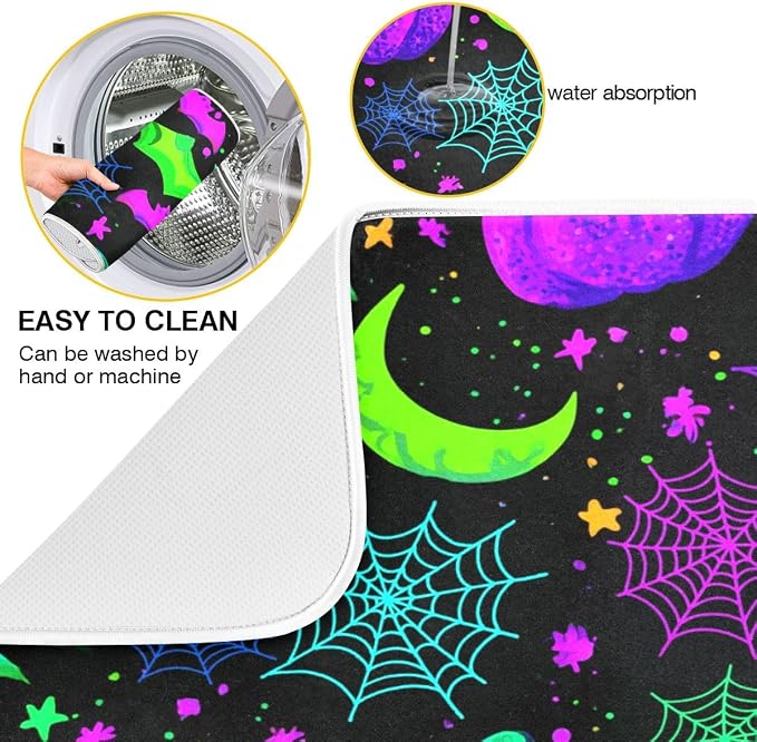 Pumpkin Bat Moon Spider Web Pattern