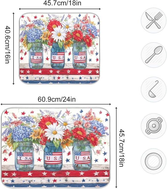 3 mason jars filled with flowers