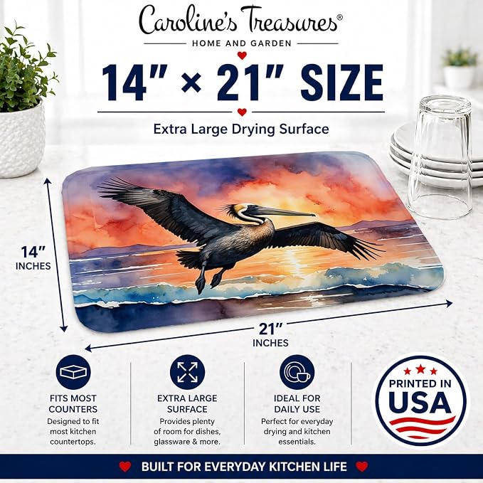 Pelican Fiery Sunset 7509