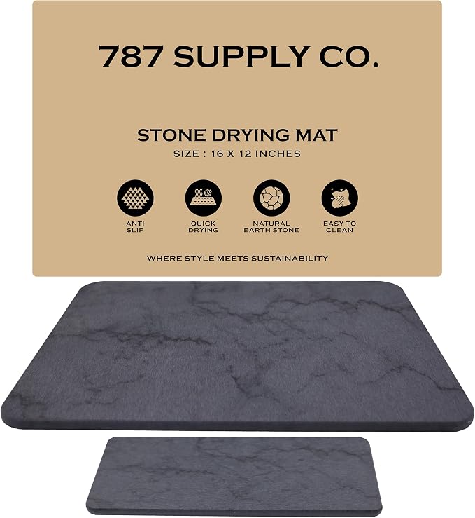 Dark Gray/Black Marble Finish