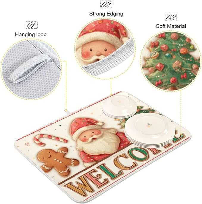 santa claus, a gingerbread man