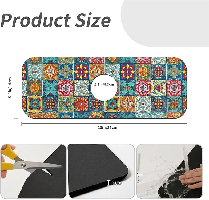Retro mosaic bohemian style