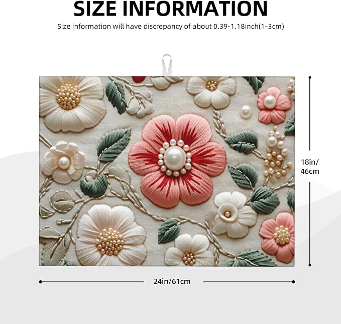 Floral Embroidered Pearl Beaded