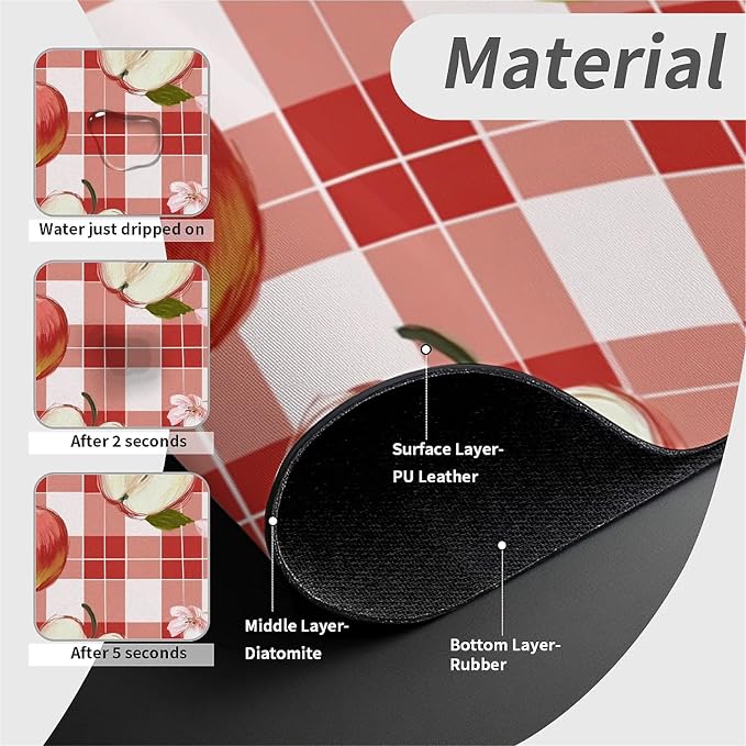 Apple-on a checkered
