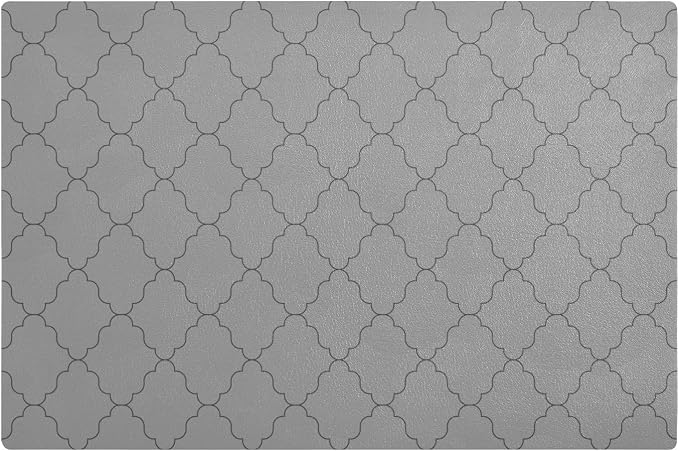 Monochrome Geometric Quatrefoil Grey
