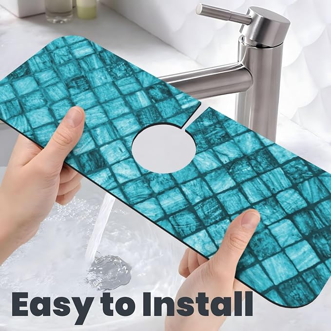 Cyan Square Marble