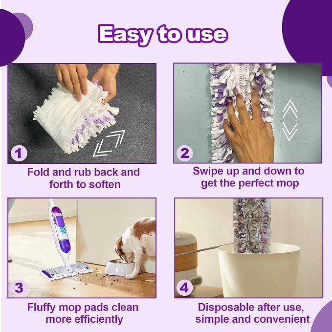 Purple 20 Mop Pads