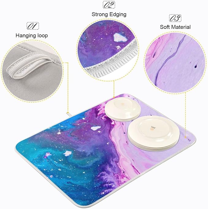 Abstract Purple Blue Marble