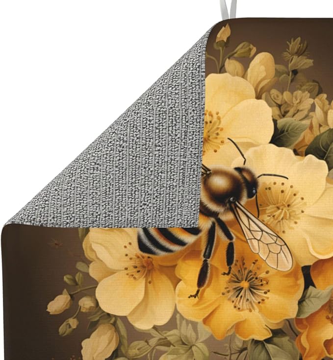 Vintage Bee Yellow Floral