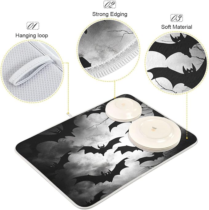 Grey Halloween Bats