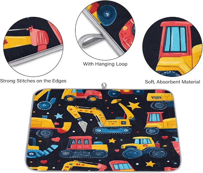 Colorful Cartoon Excavator