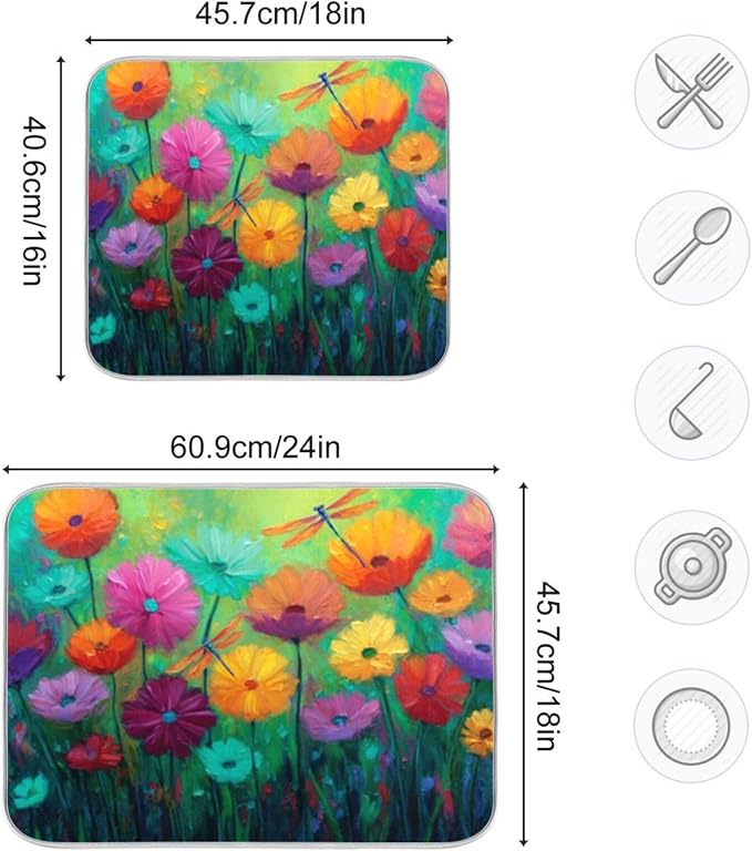 vibrant field of flowers