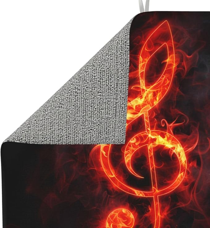 Flaming Music Note