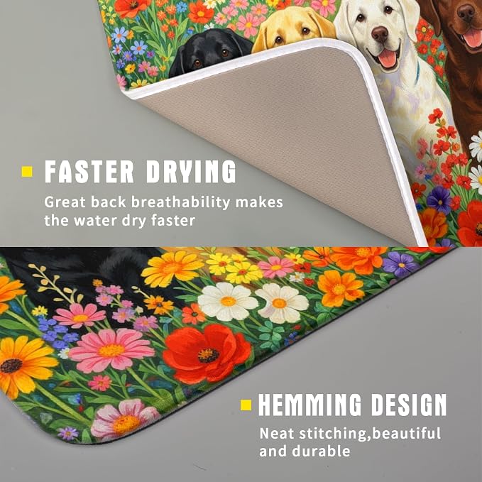 Flower Dog Colorful