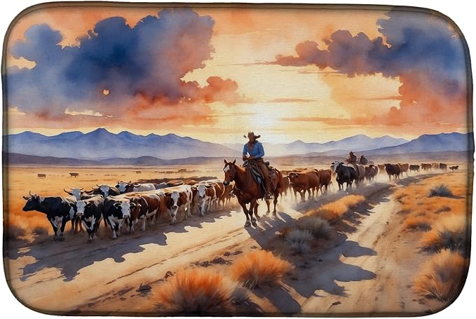 Cattle Drive at Sunset 7649