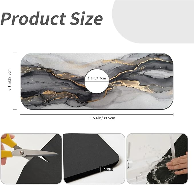Black And Gold Marble