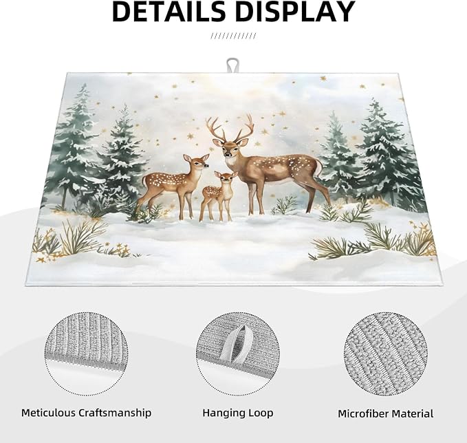Snowy Jungle Deer