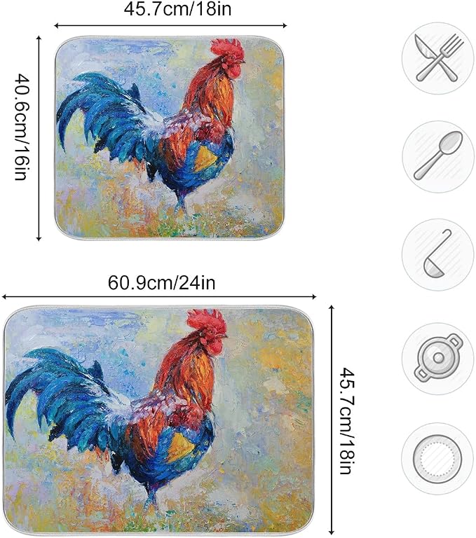 24 Colorful big rooster