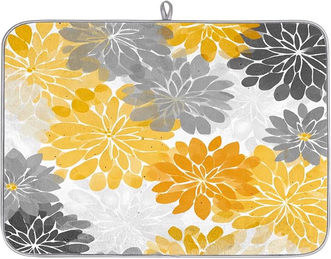 Yellow White Grey Chrysanthemum