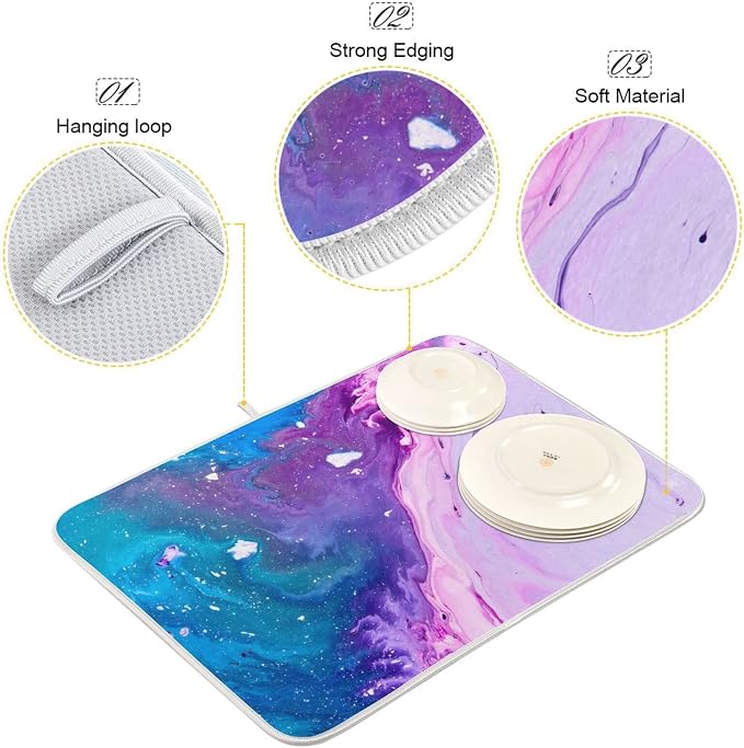 Abstract Purple Blue Marble
